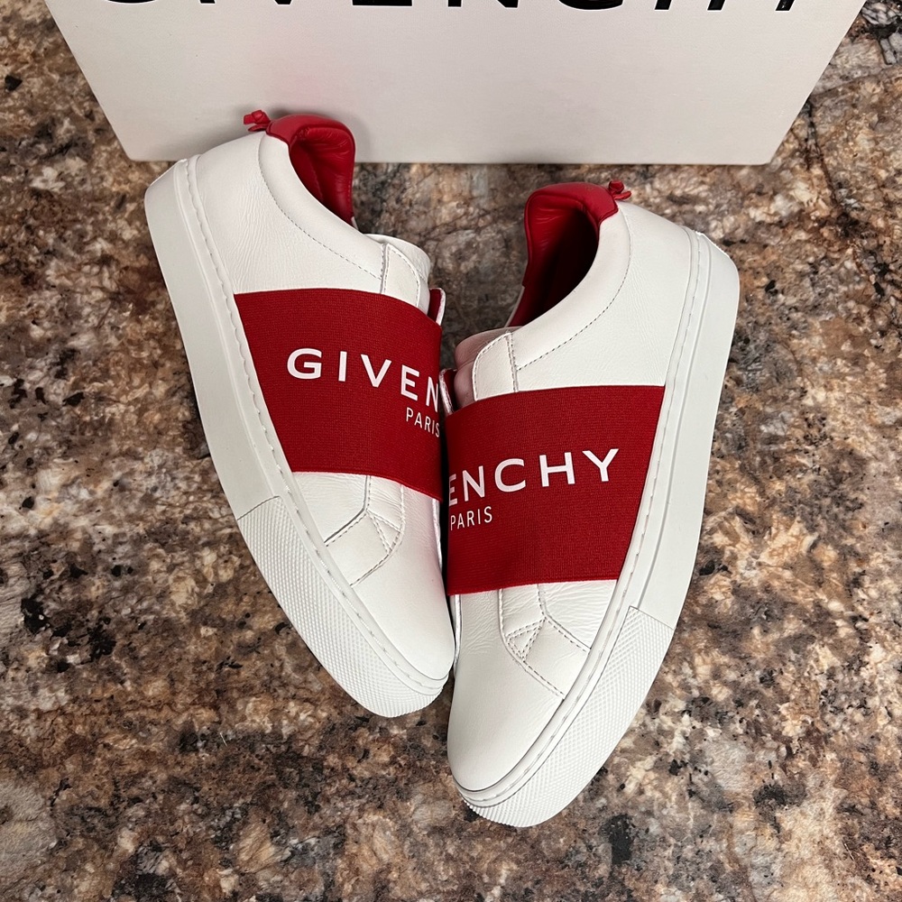 Givenchy Wmns strap urban street logo white red size 36 5.5 Wmns authentic